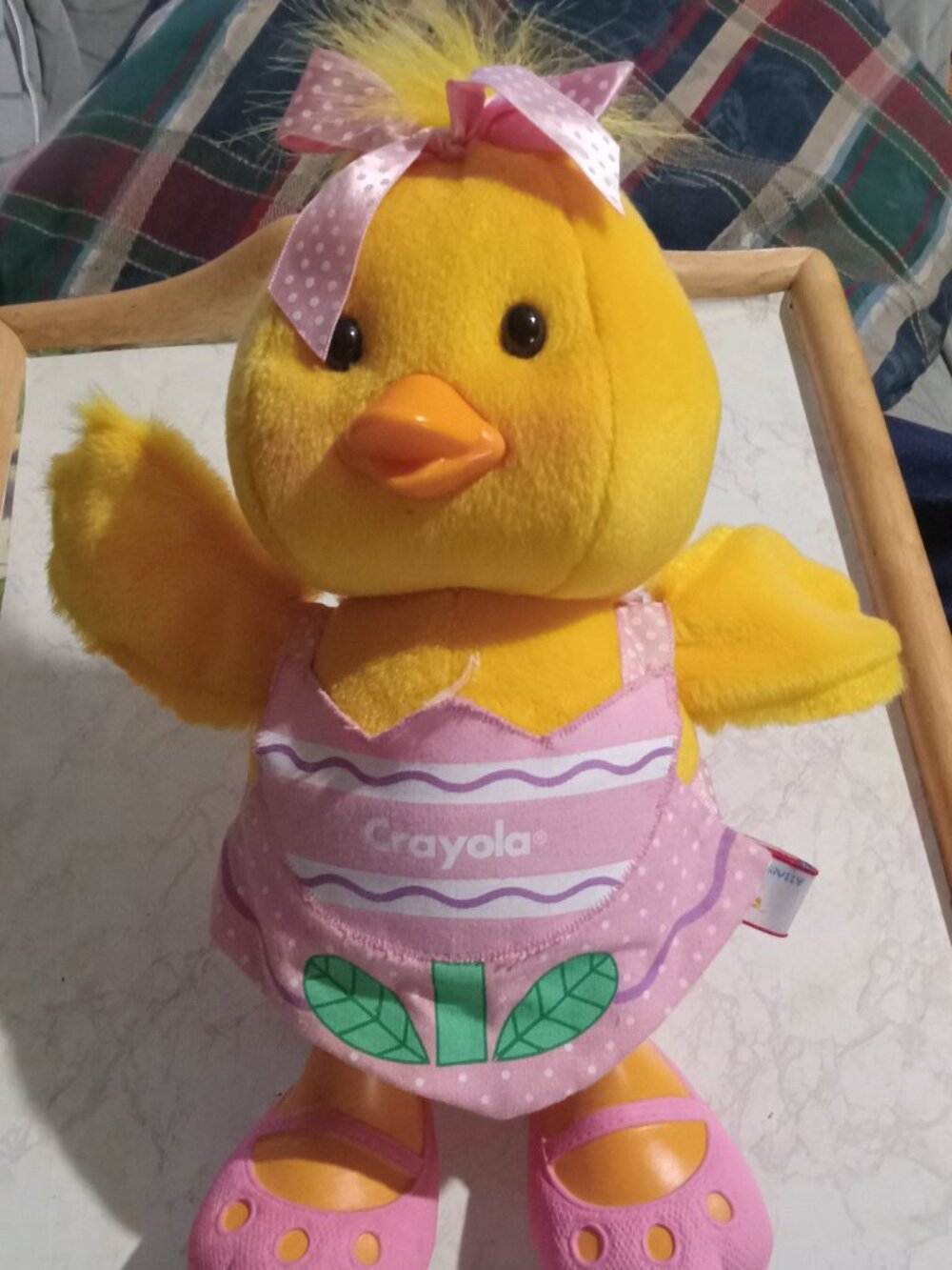 Daffadilly Duck Crayola Bunny & Company Vintage 1990 Hallmark Plush Heartline